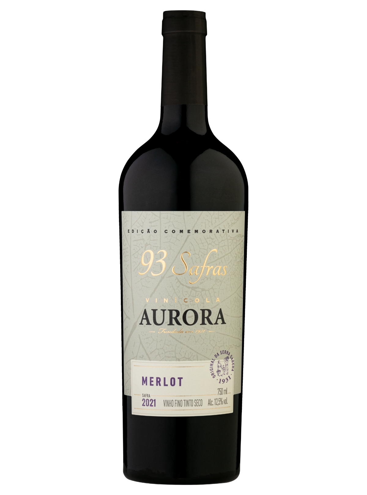 Aurora 93 Anos - Merlot | Vinícola Aurora