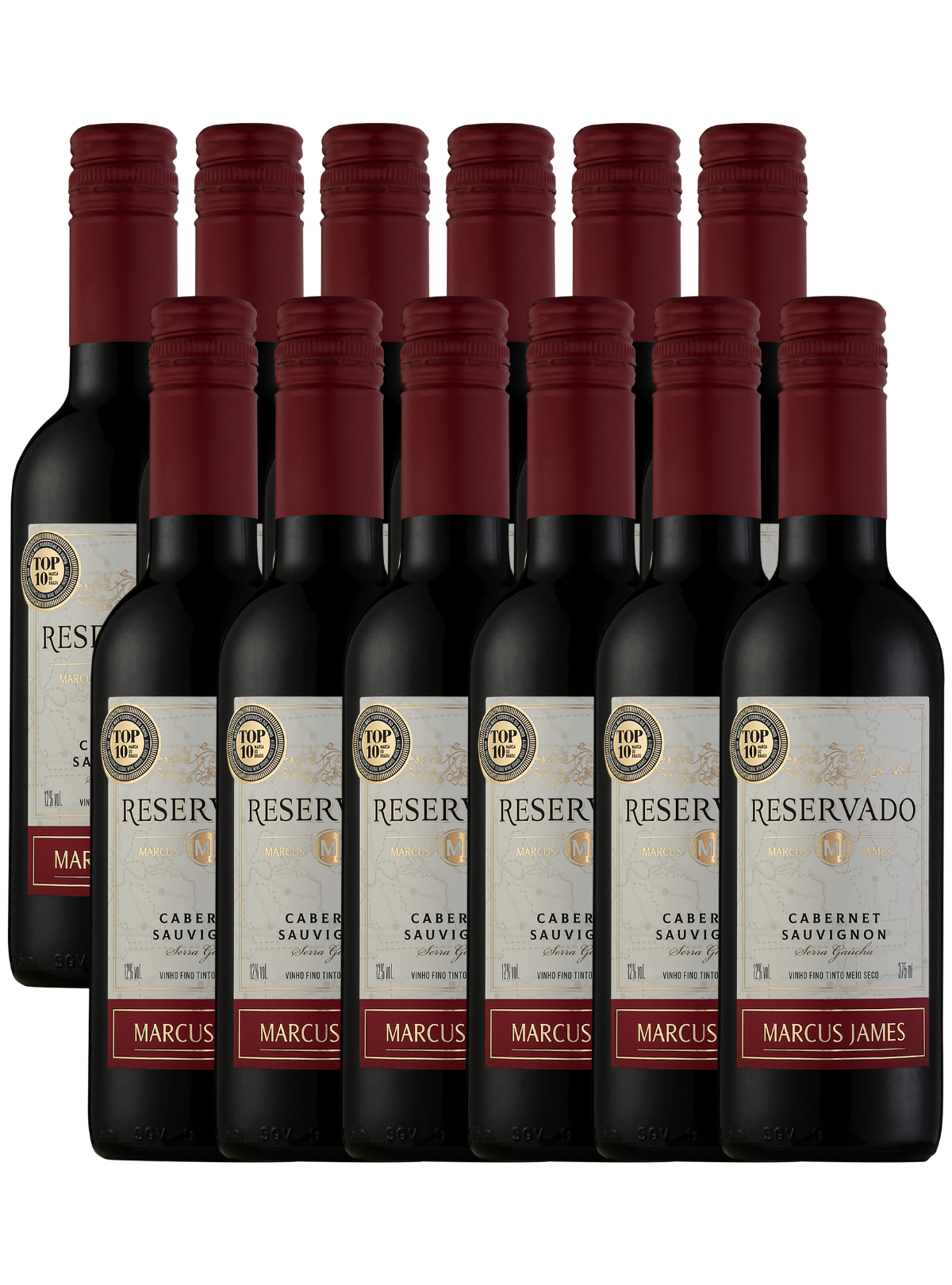 Kit Mini Vinho Marcus James Tinto Cabernet Sauvignon - 12un