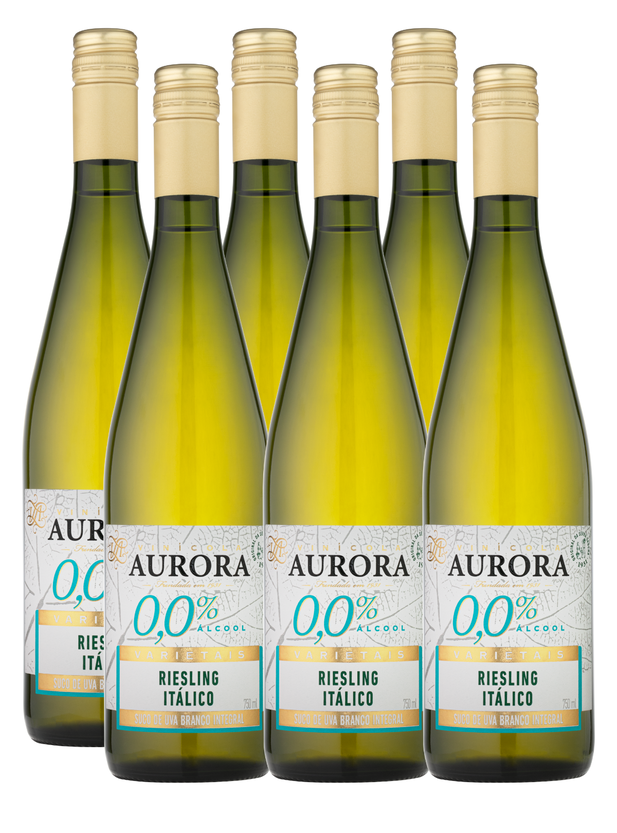 Aurora 0,00% Riesling Itálico - Zero Álcool - 6 un