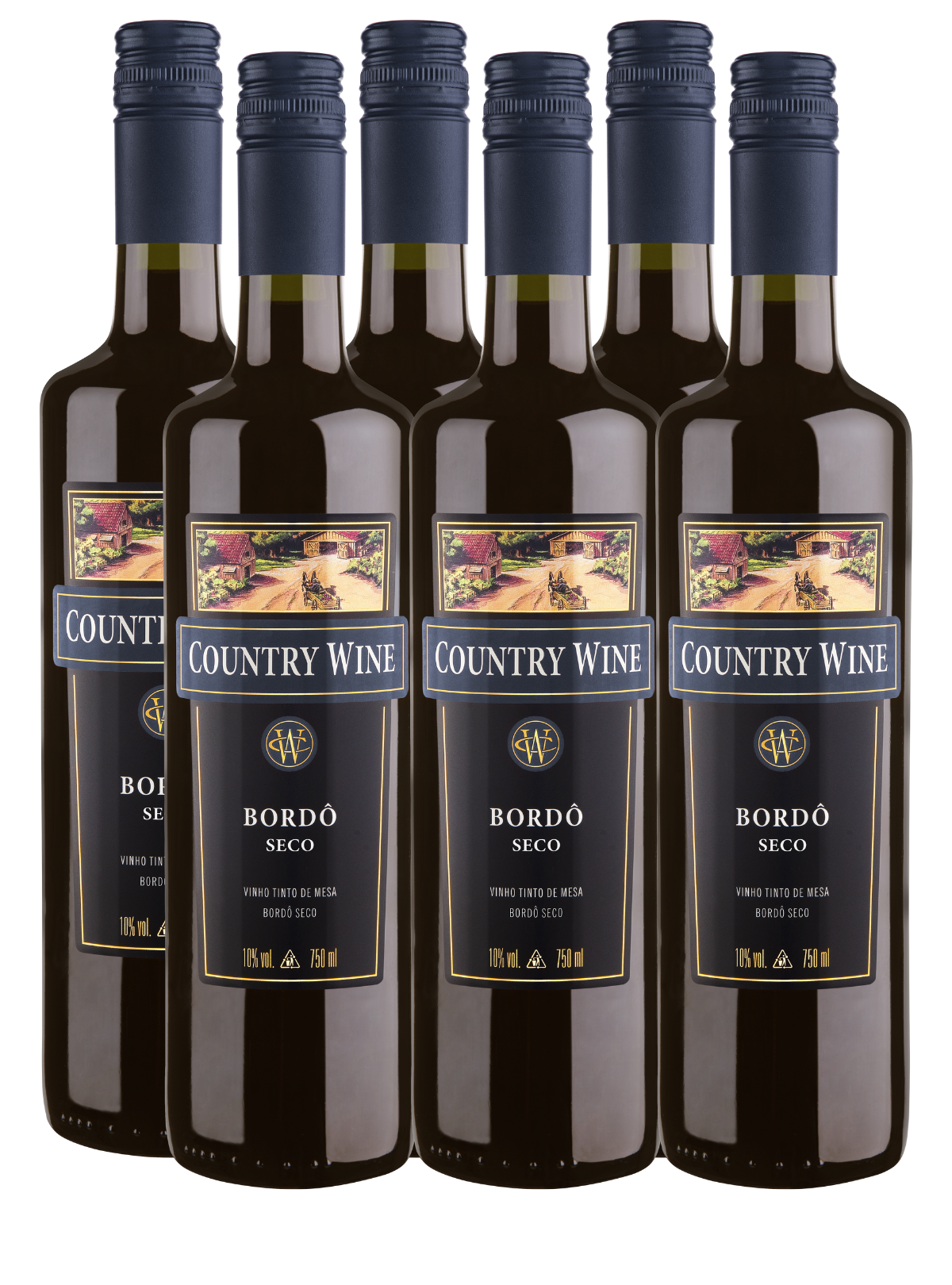 Country Wine Bordô Seco - 6un