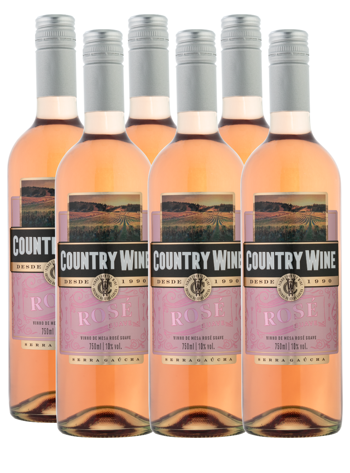 Country Wine Rosé Suave - 6un