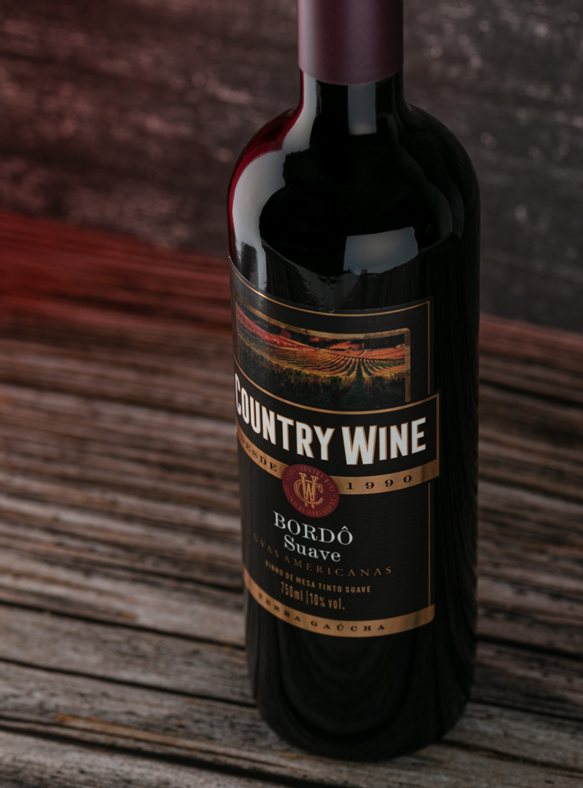Vinho Country Wine Bordô Suave