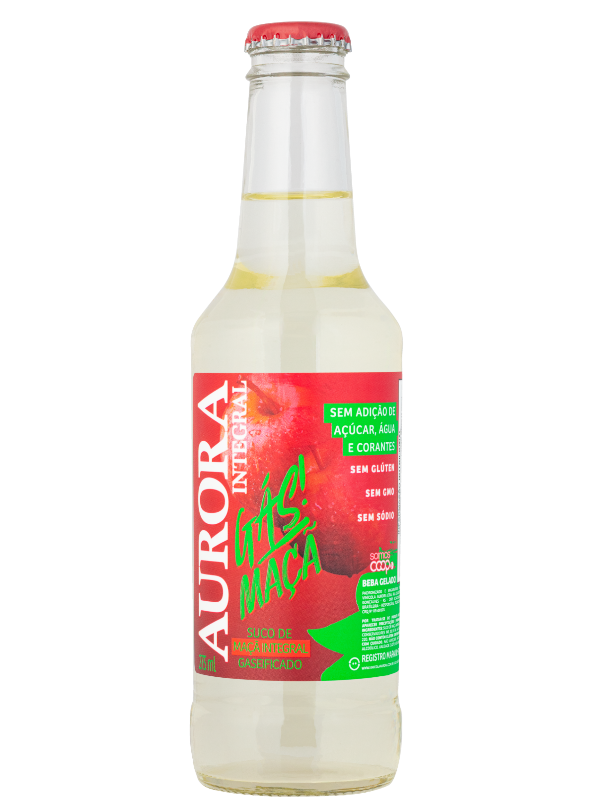 Aurora Suco Maça Gaseificado