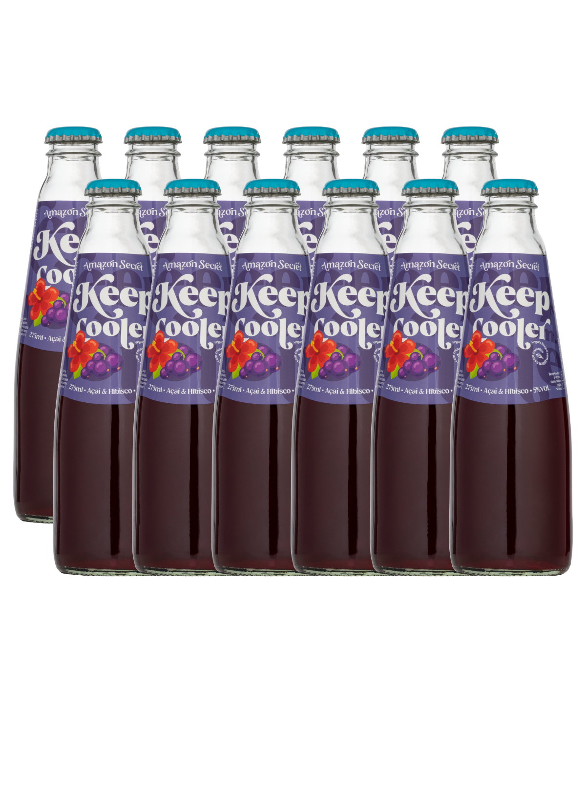 Kit Keep Cooler Açaí com Hibisco com 12 unidades