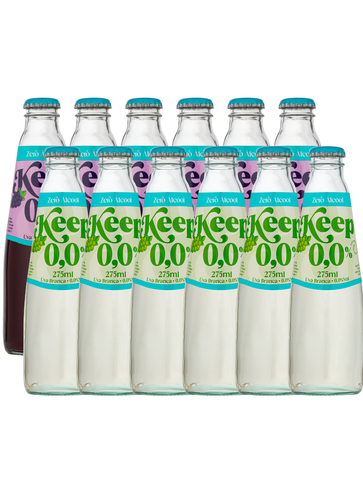 Kit Keep 0,00% Zero Álcool Branco e Tinto - 12 unidades