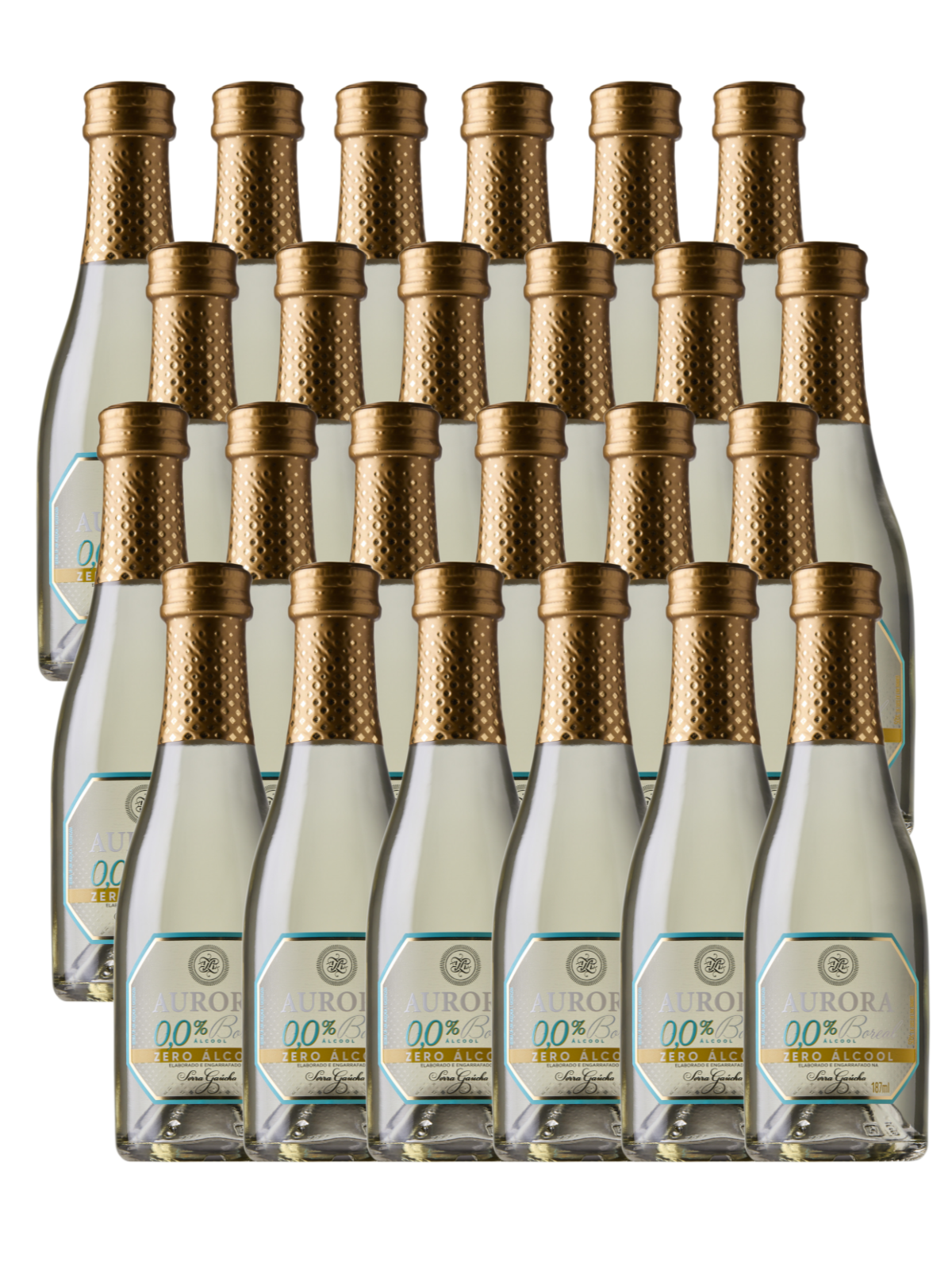 Box Aurora Mini Zero Álcool Branco 187ml – 24 Unidades