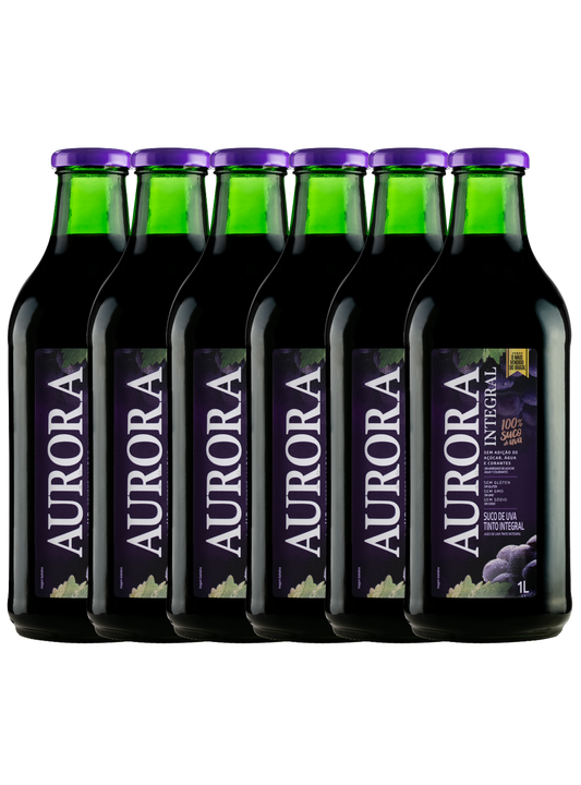 Suco Aurora Integral de Uva Tinto 1L - 6un