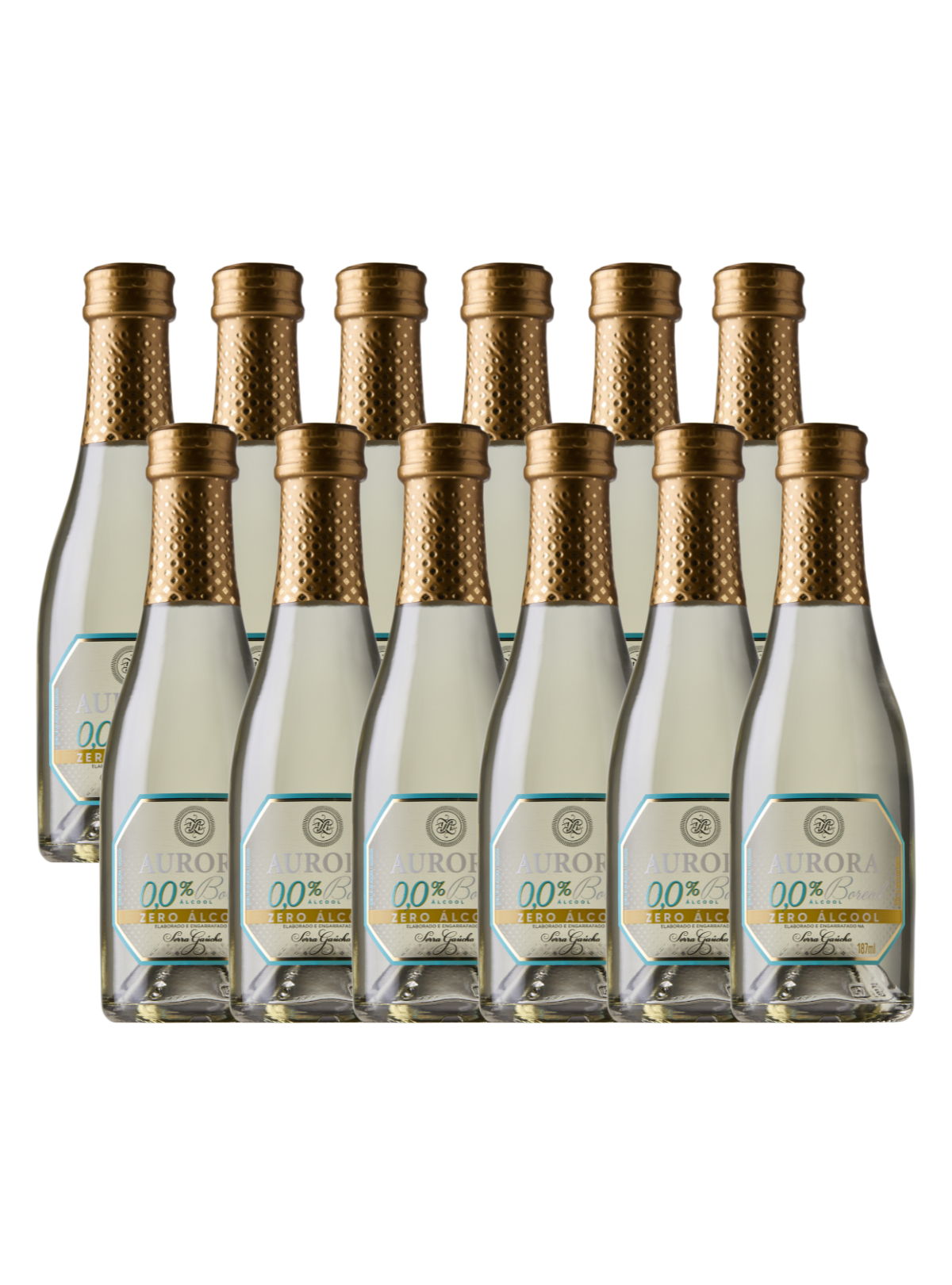Box Aurora Mini Zero Álcool Branco 187ml – 12 Unidades