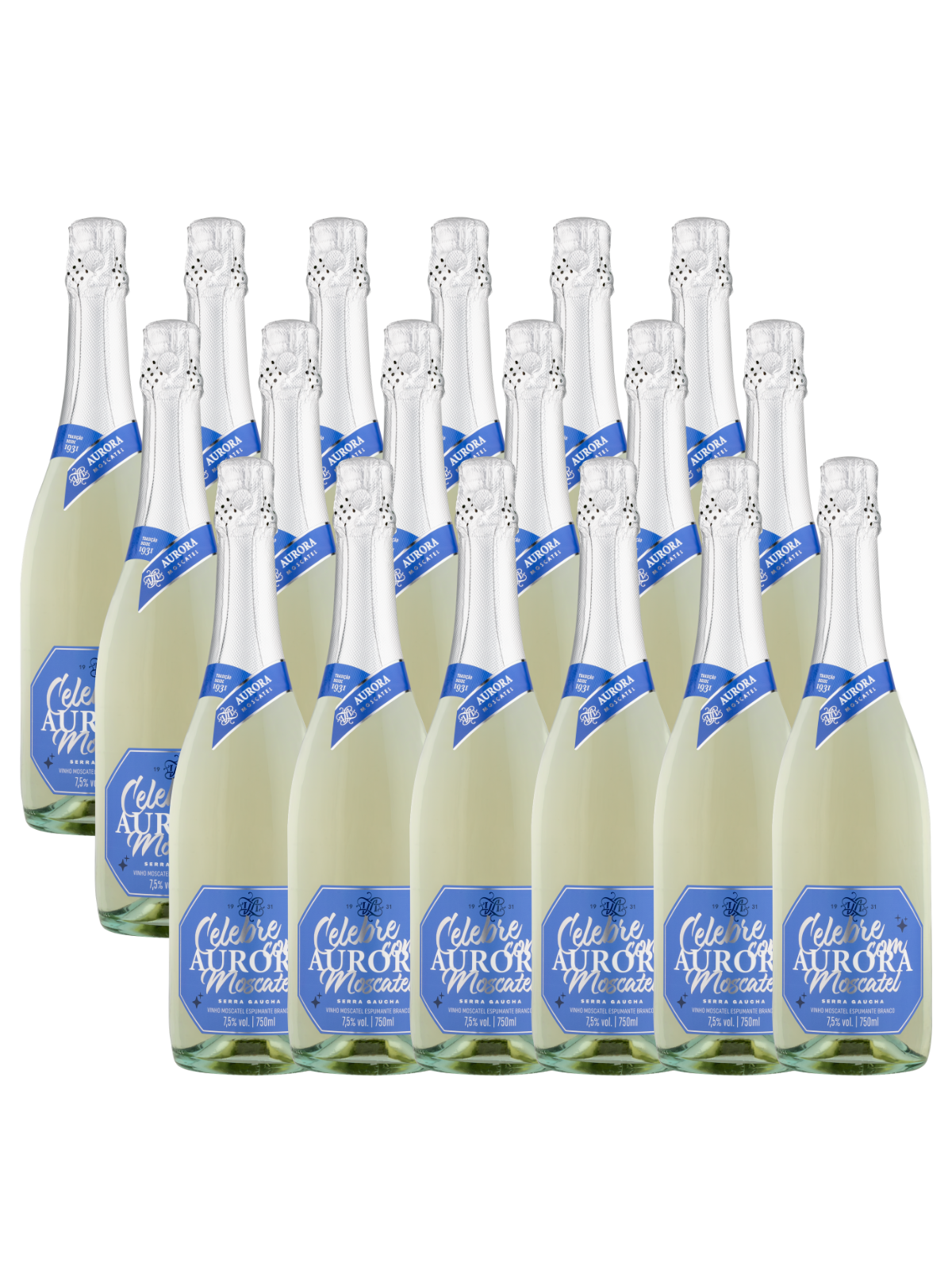 Celebre com Aurora Moscatel Branco - 18un