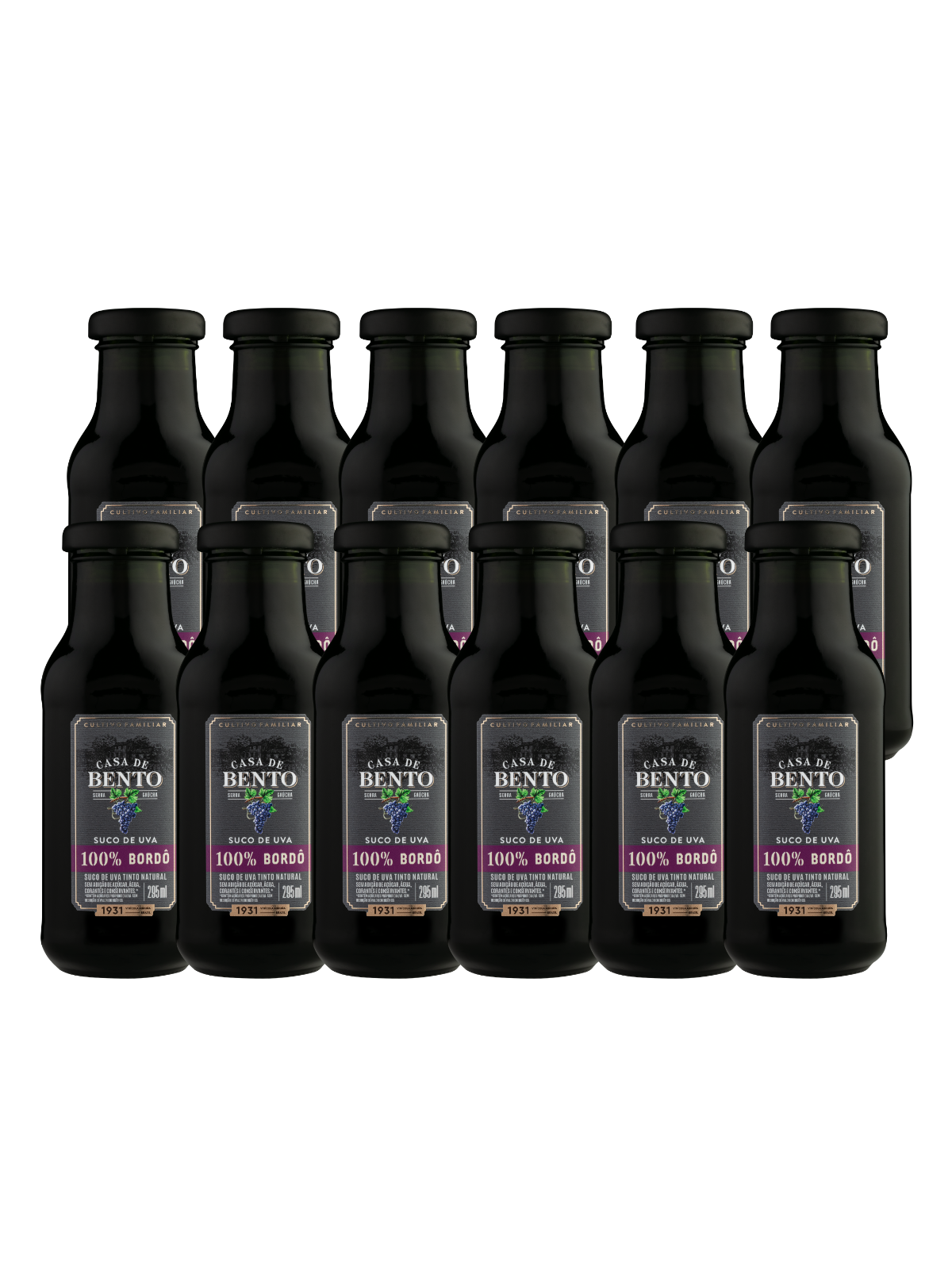 Suco de Uva Bordô Casa de Bento 295ml - 12Un