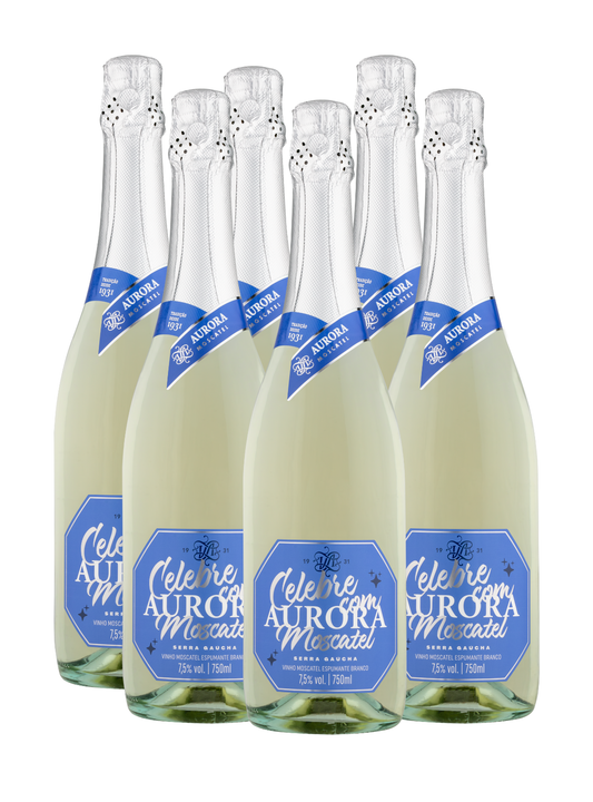 Celebre com Aurora Moscatel Branco - 6un