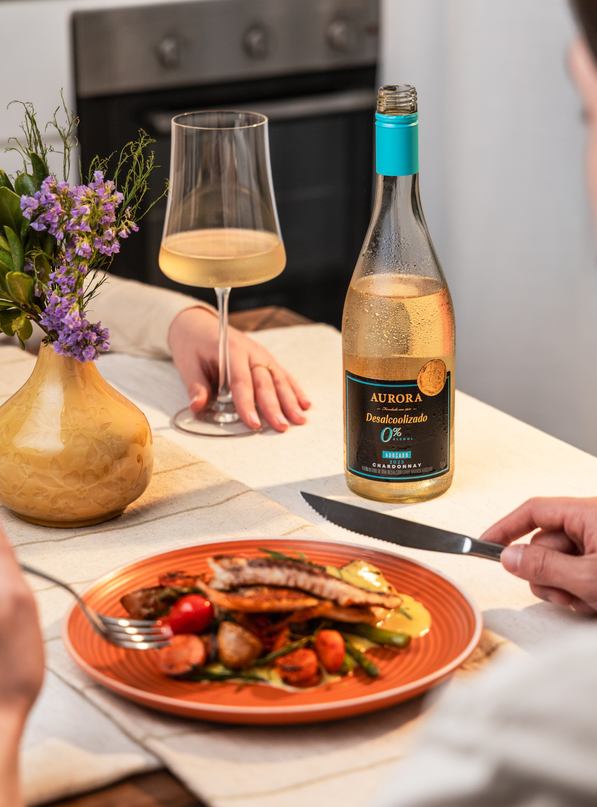 Aurora Desalcoolizado Chardonnay Adoçado