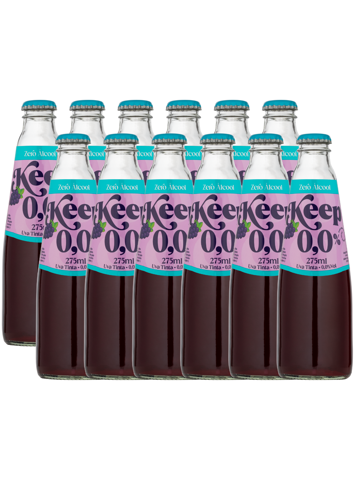 Kit Keep 0,00% Zero Álcool Tinto com 12 unidades