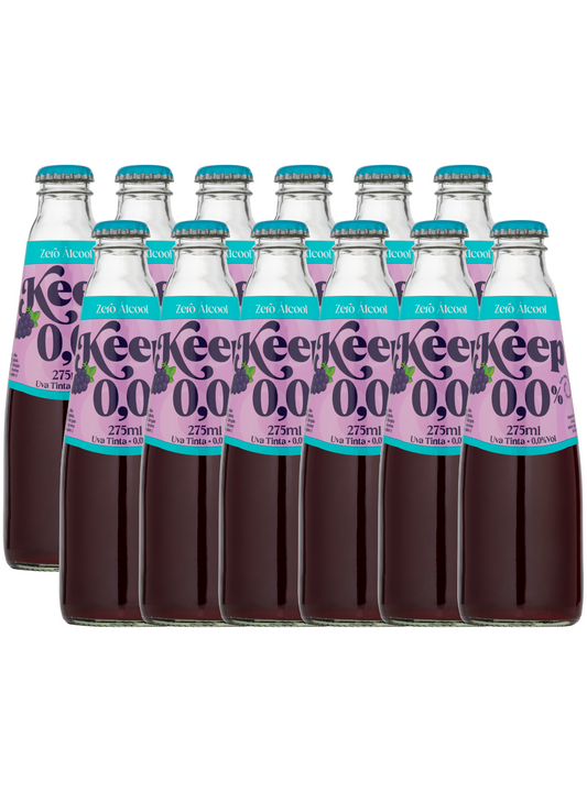Kit Keep 0,00% Zero Álcool Tinto com 12 unidades