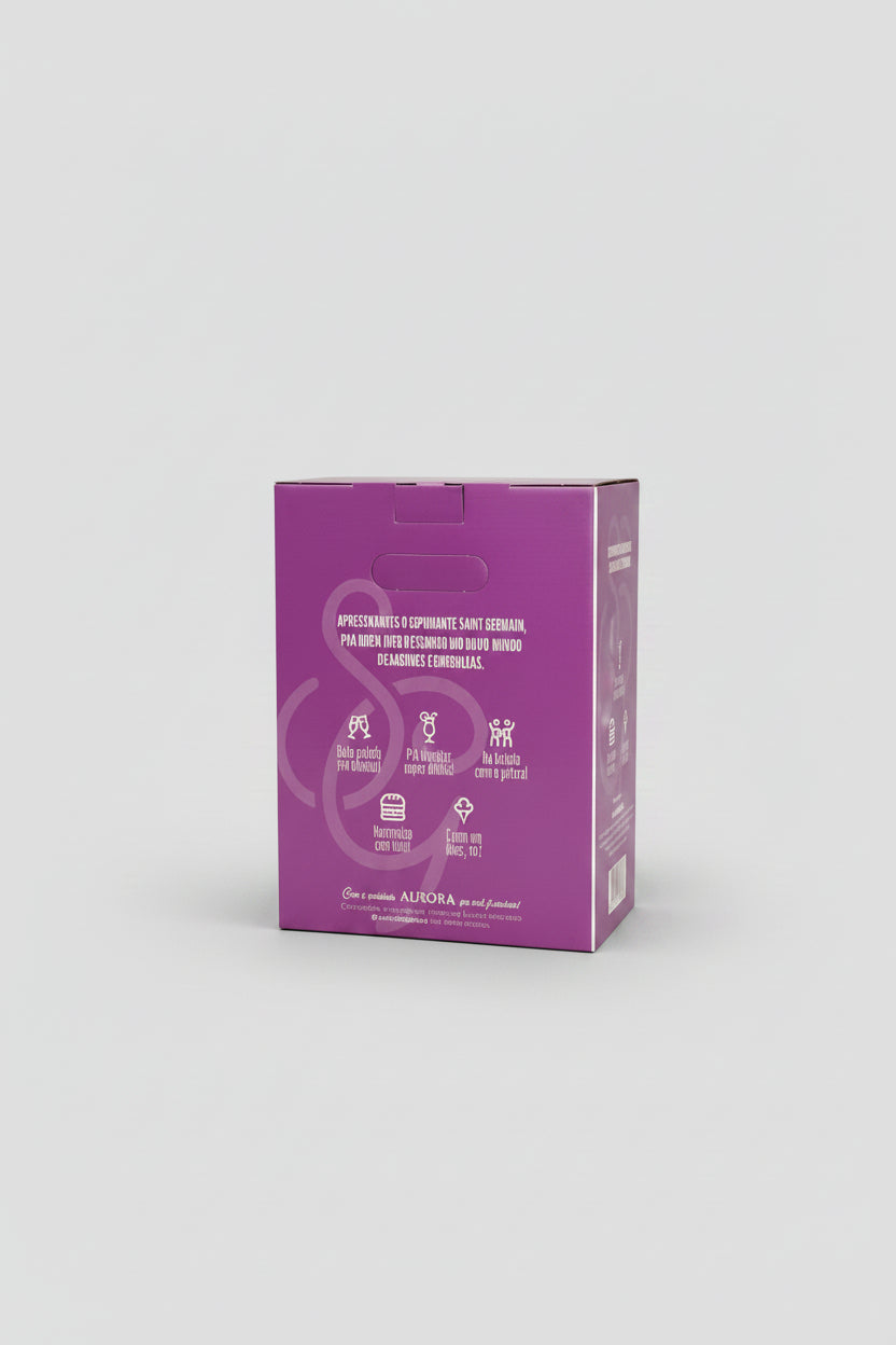 Kit Espumante Saint Germain Demi-Sec Branco com 2 taças