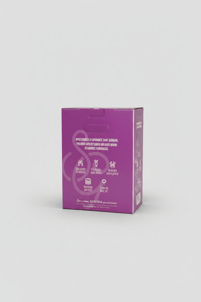 Kit Espumante Saint Germain Demi-Sec Branco com 2 taças