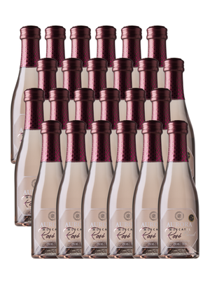 Box Aurora Mini Espumante Moscatel Rosé 187ml – 24 Unidades