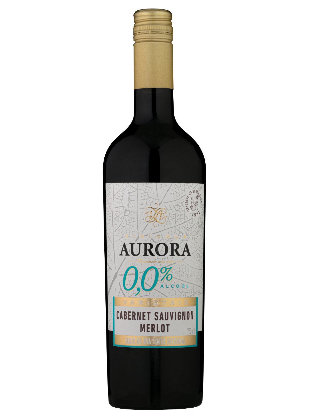 Aurora 0,00% Cabernet Sauvignon e Merlot - Zero Álcool