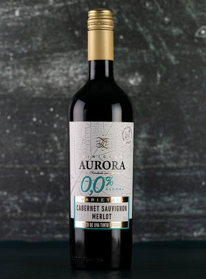 Aurora 0,00% Cabernet Sauvignon e Merlot - Zero Álcool