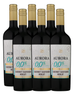 Aurora 0,00% Cabernet Sauvignon e Merlot - Zero Álcool - 6un