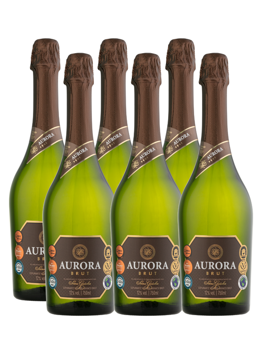 Aurora Espumante Brut Branco - 6un
