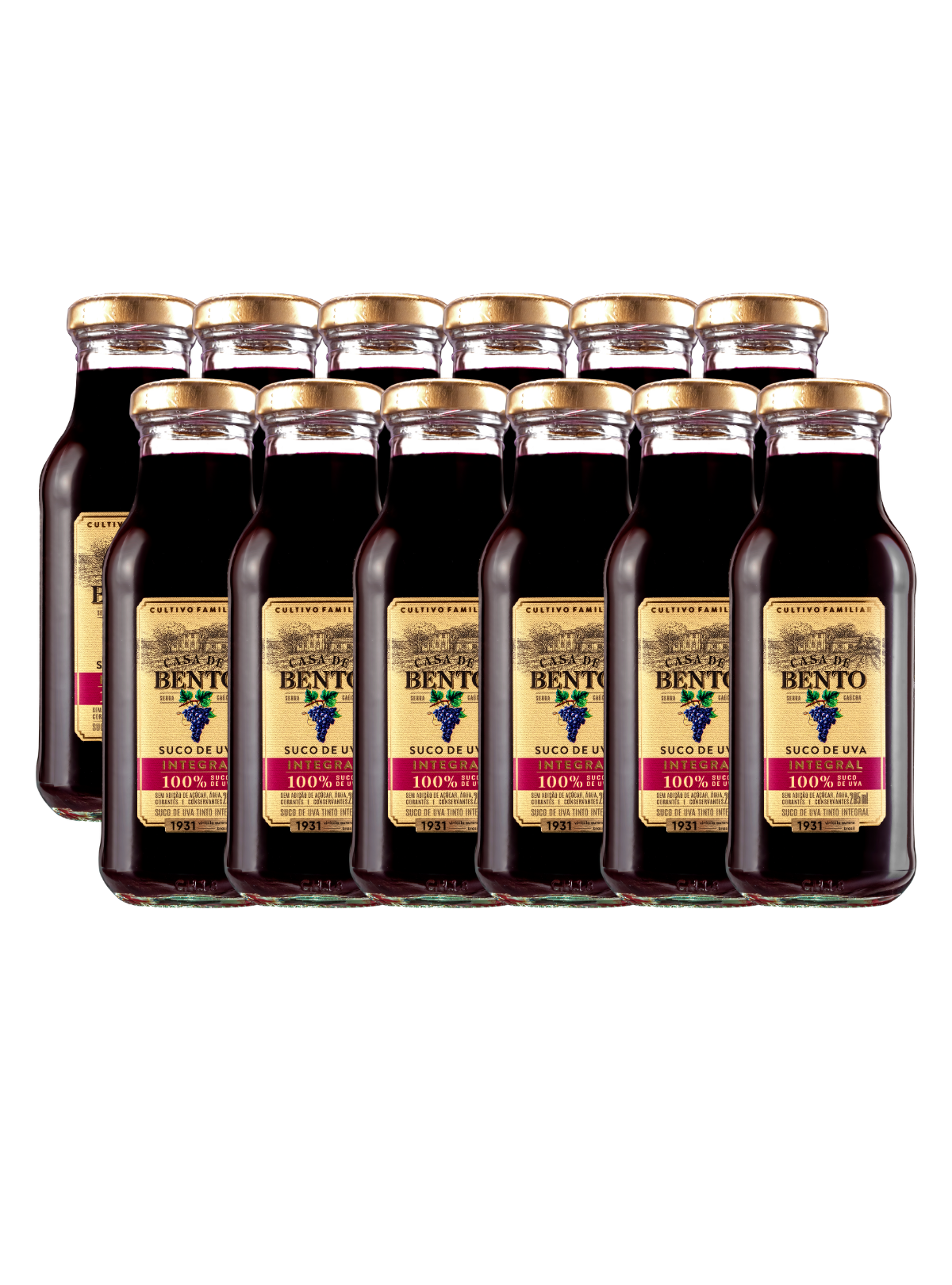 Kit Suco de Uva Casa de Bento 295ml - 12 unidades