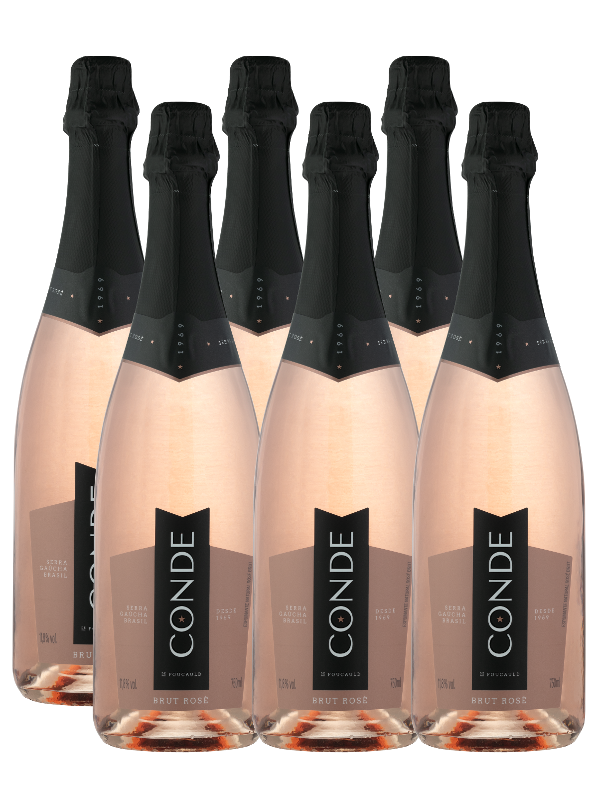 Conde de Foucauld Brut Rosé - 6un