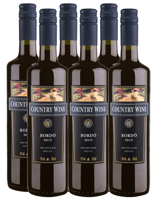 Country Wine Bordô Seco - 6un