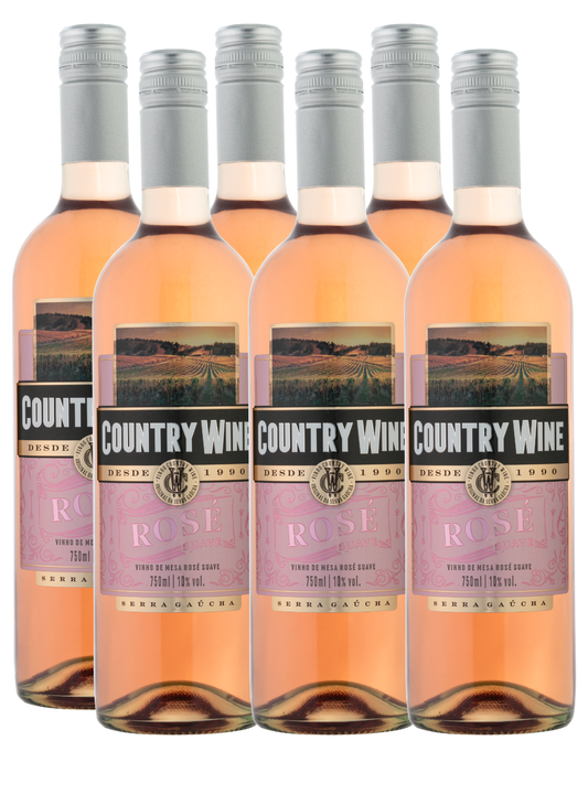 Country Wine Rosé Suave - 6un