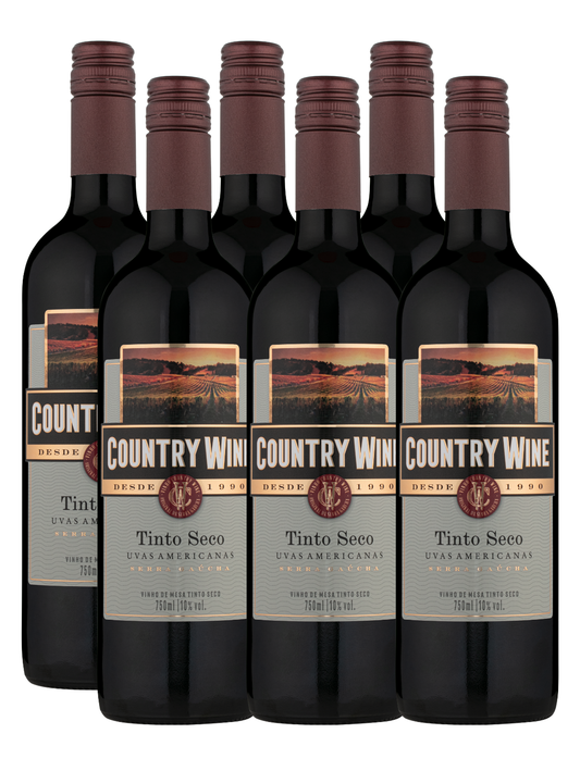 Country Wine Tinto Seco - 6un