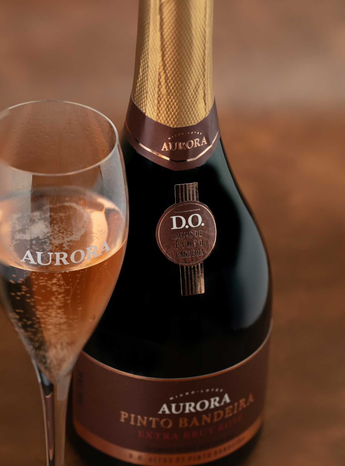 Espumante Aurora Pinto Bandeira Extra Brut Rosé