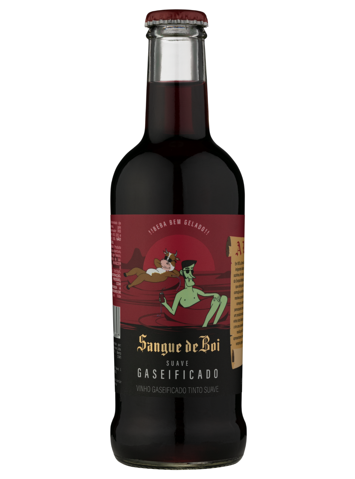 Sangue de Boi Gaseificado Tinto Suave 275ml