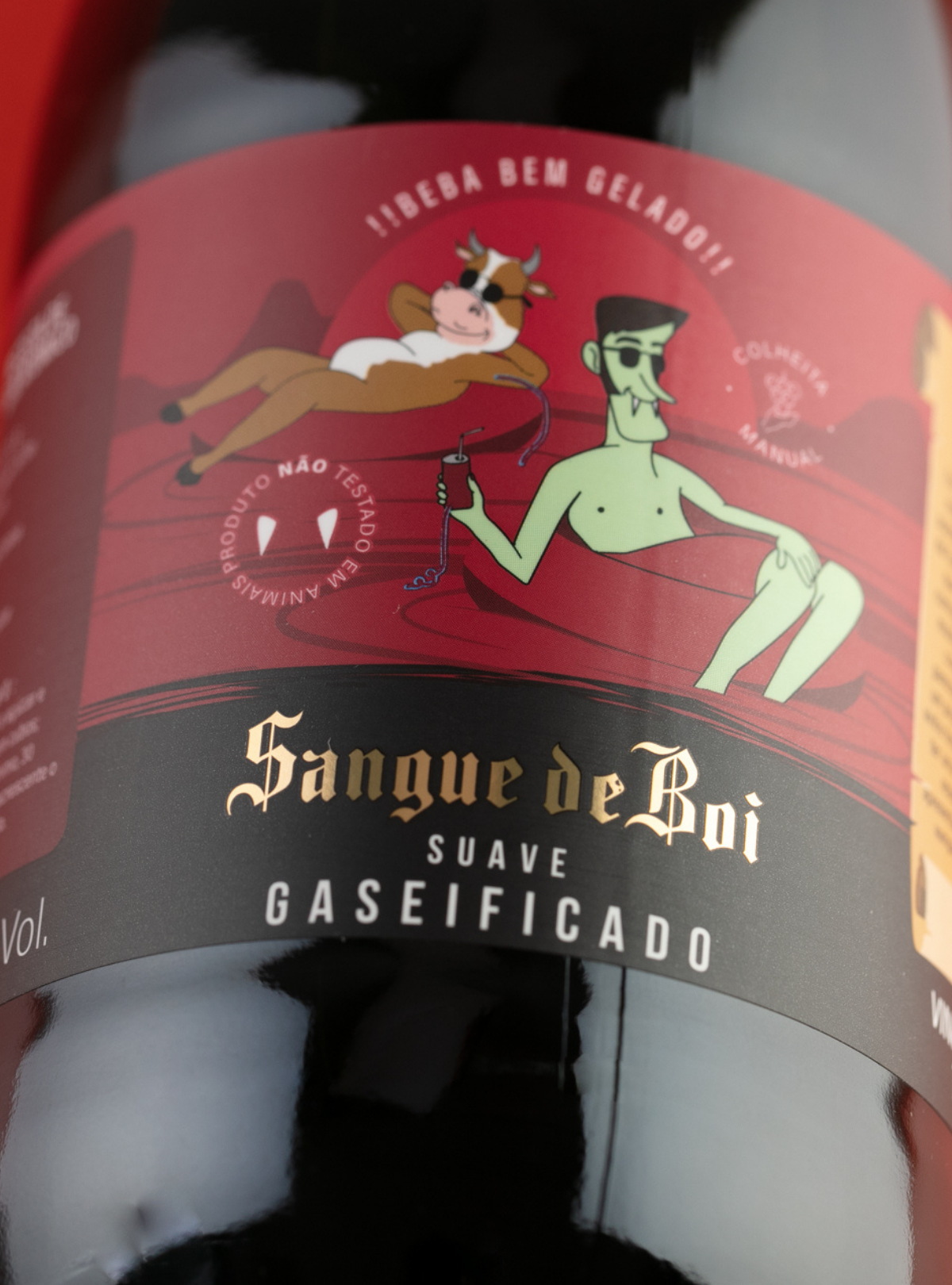 Sangue de Boi Gaseificado Tinto Suave