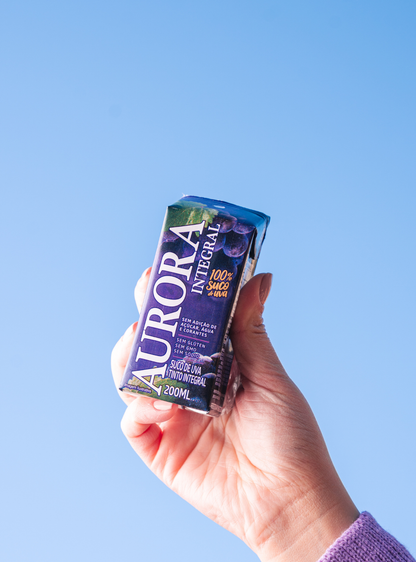 Suco Aurora Integral de Uva 200ml Tetra Pak