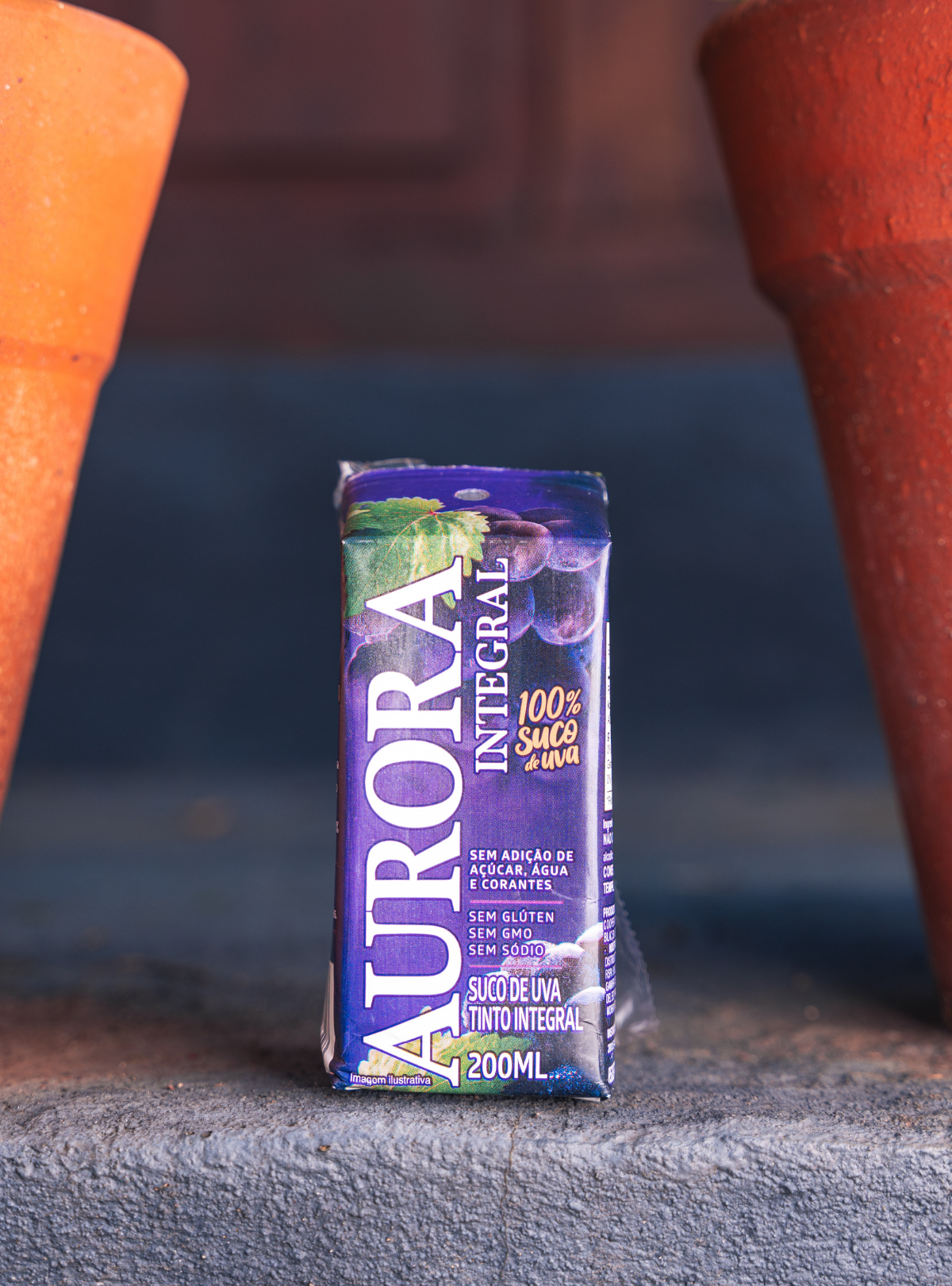 Suco Aurora Integral de Uva 200ml Tetra Pak