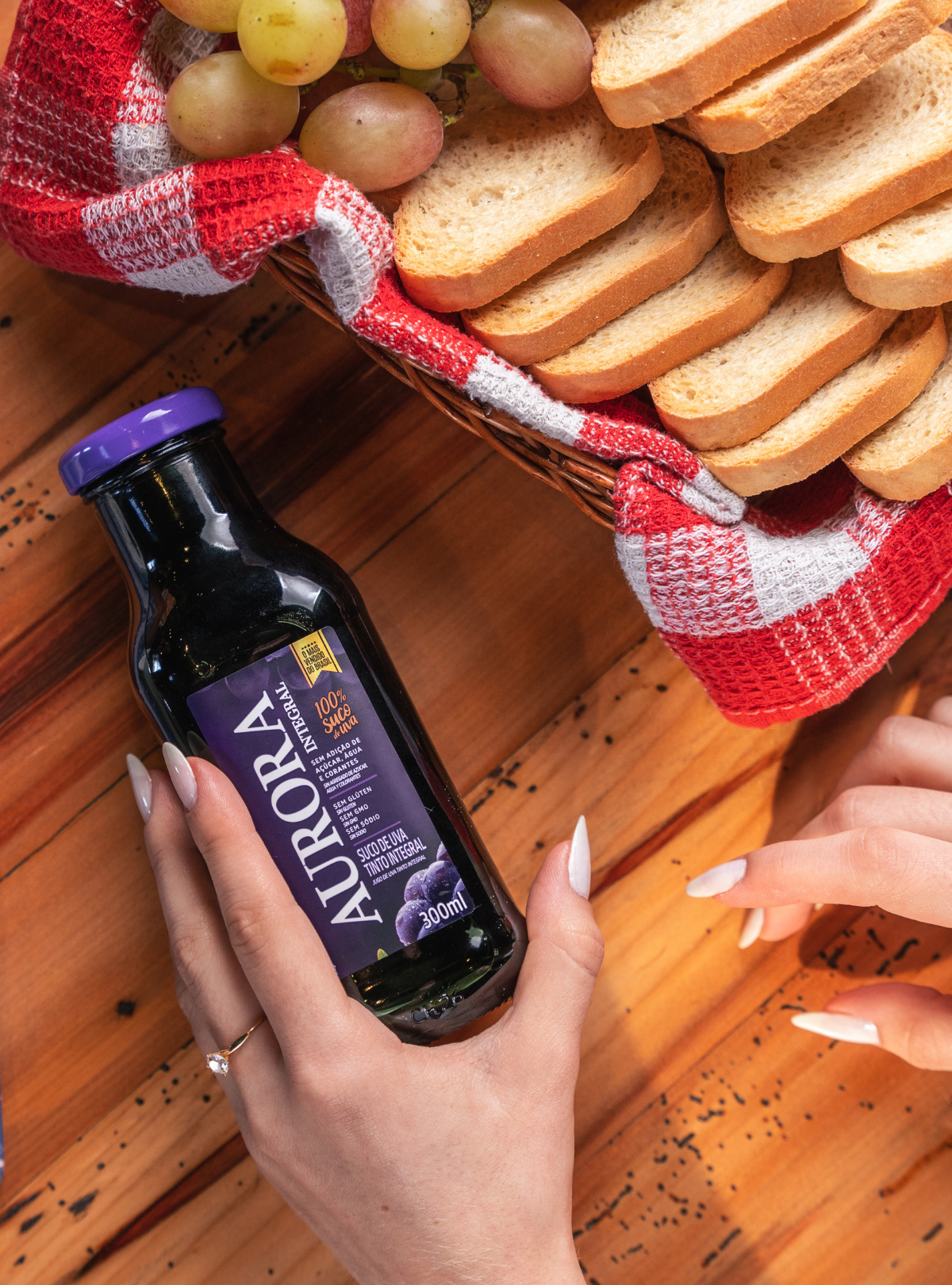 Suco Aurora Integral de Uva 300ml