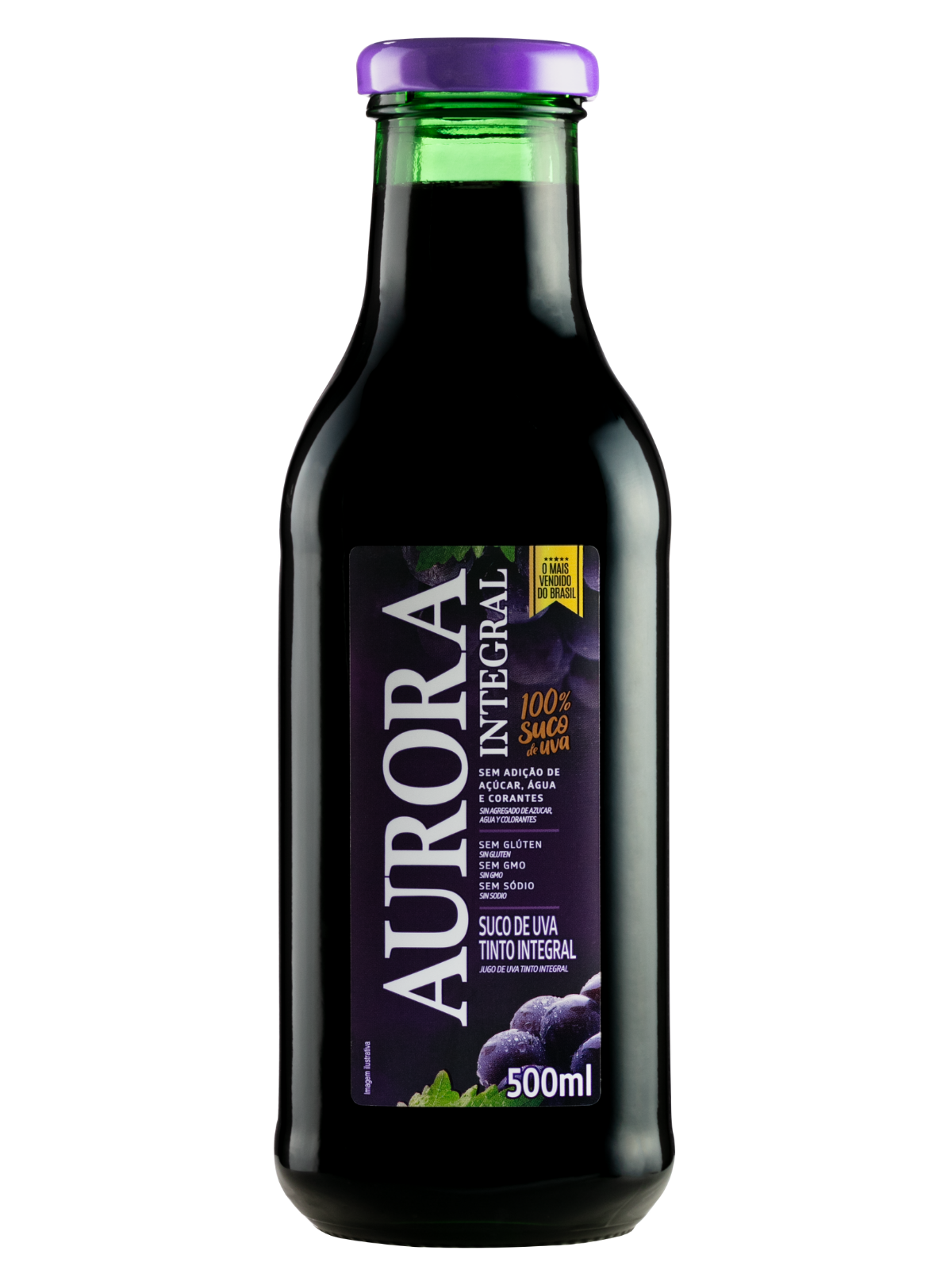 Suco Aurora Integral de Uva 500ml