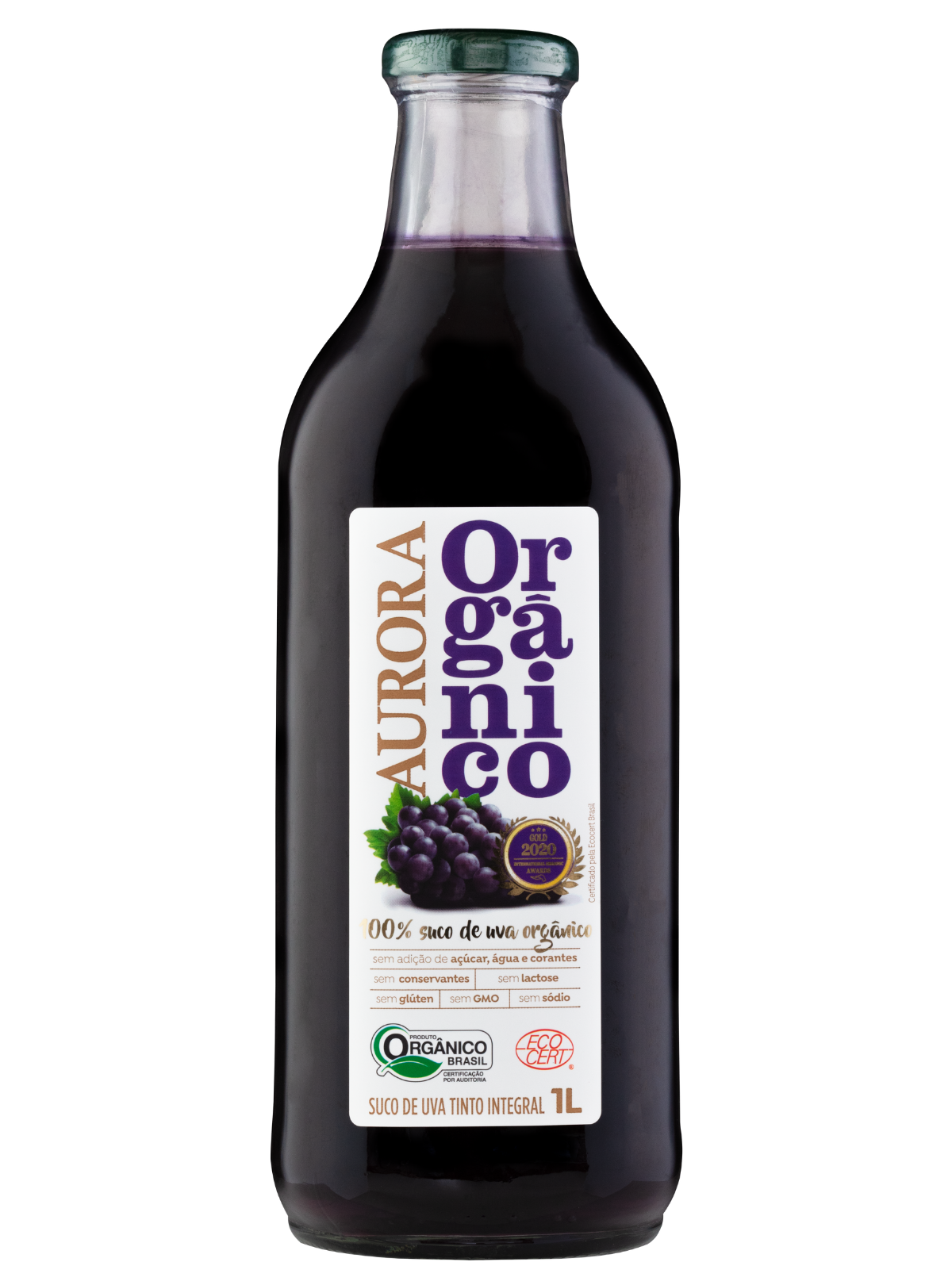 Suco Aurora Integral de Uva Orgânico 1L