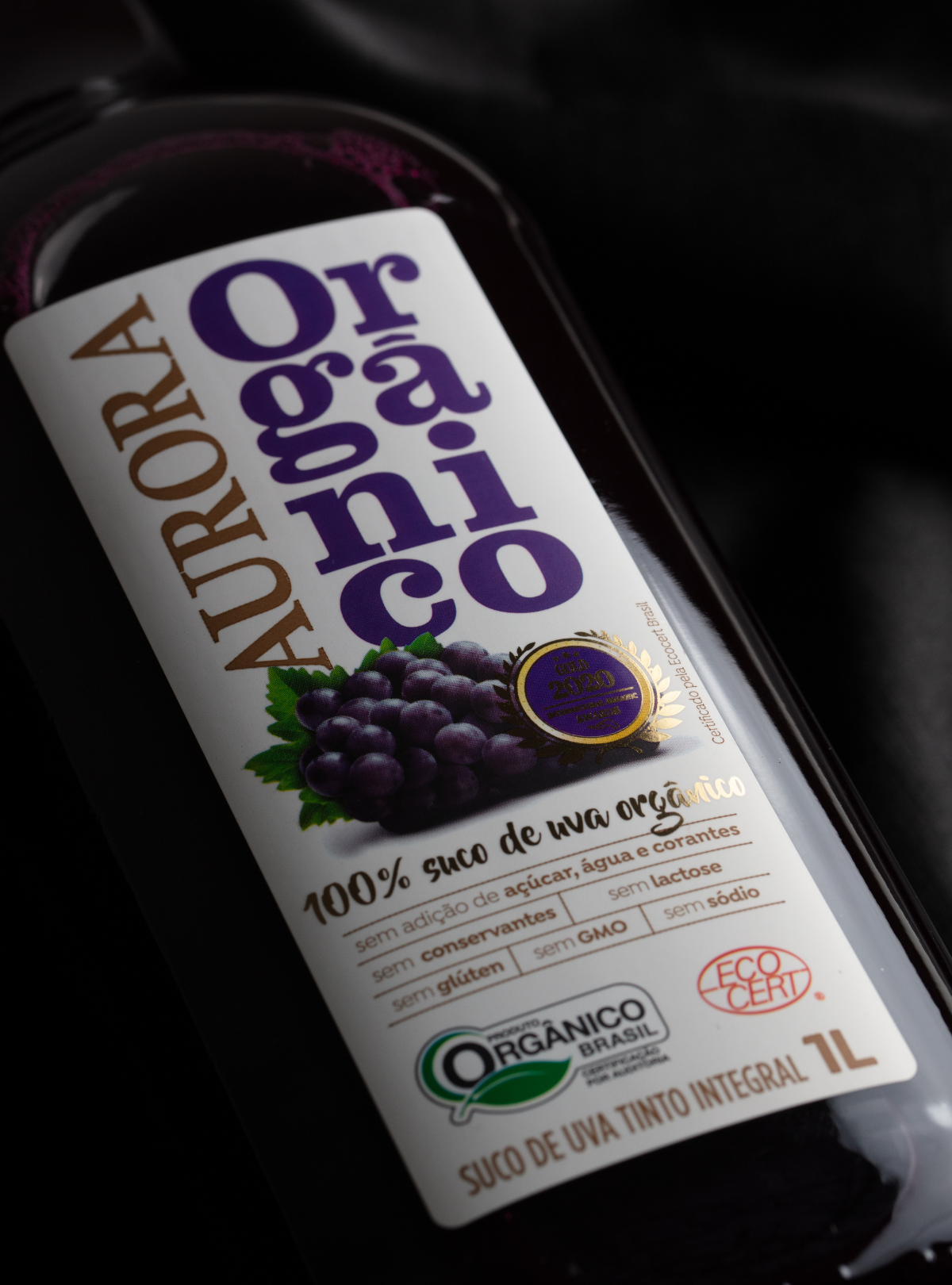 Suco Aurora Integral de Uva Orgânico 1L