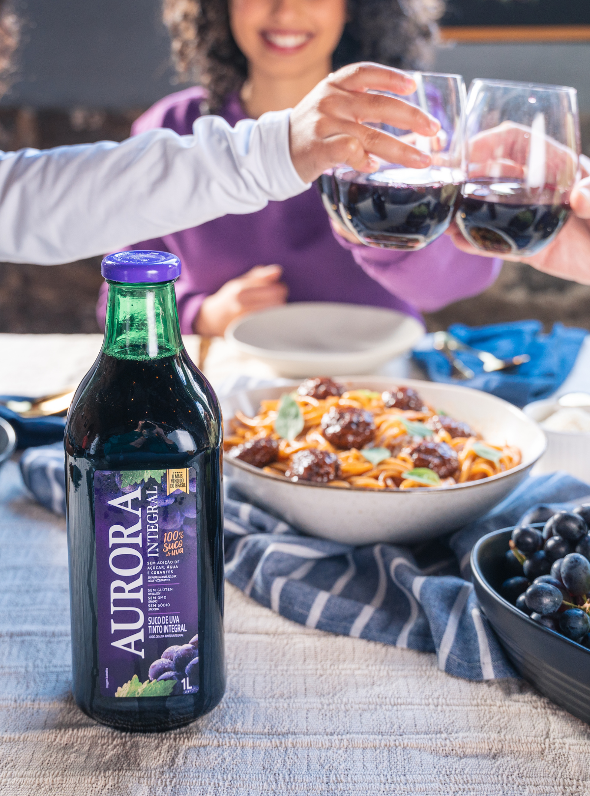 Suco Aurora Integral de Uva Tinto 1L