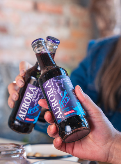 Suco Aurora Integral de Uva Tinto Gaseificado Aurora Garrafa 275ml