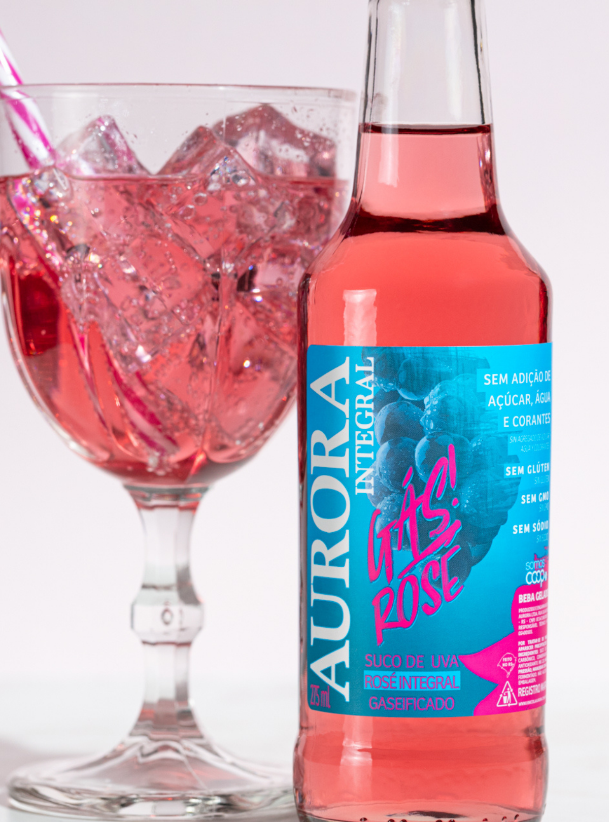Suco de Uva Aurora Rosé Gaseificado 275ml