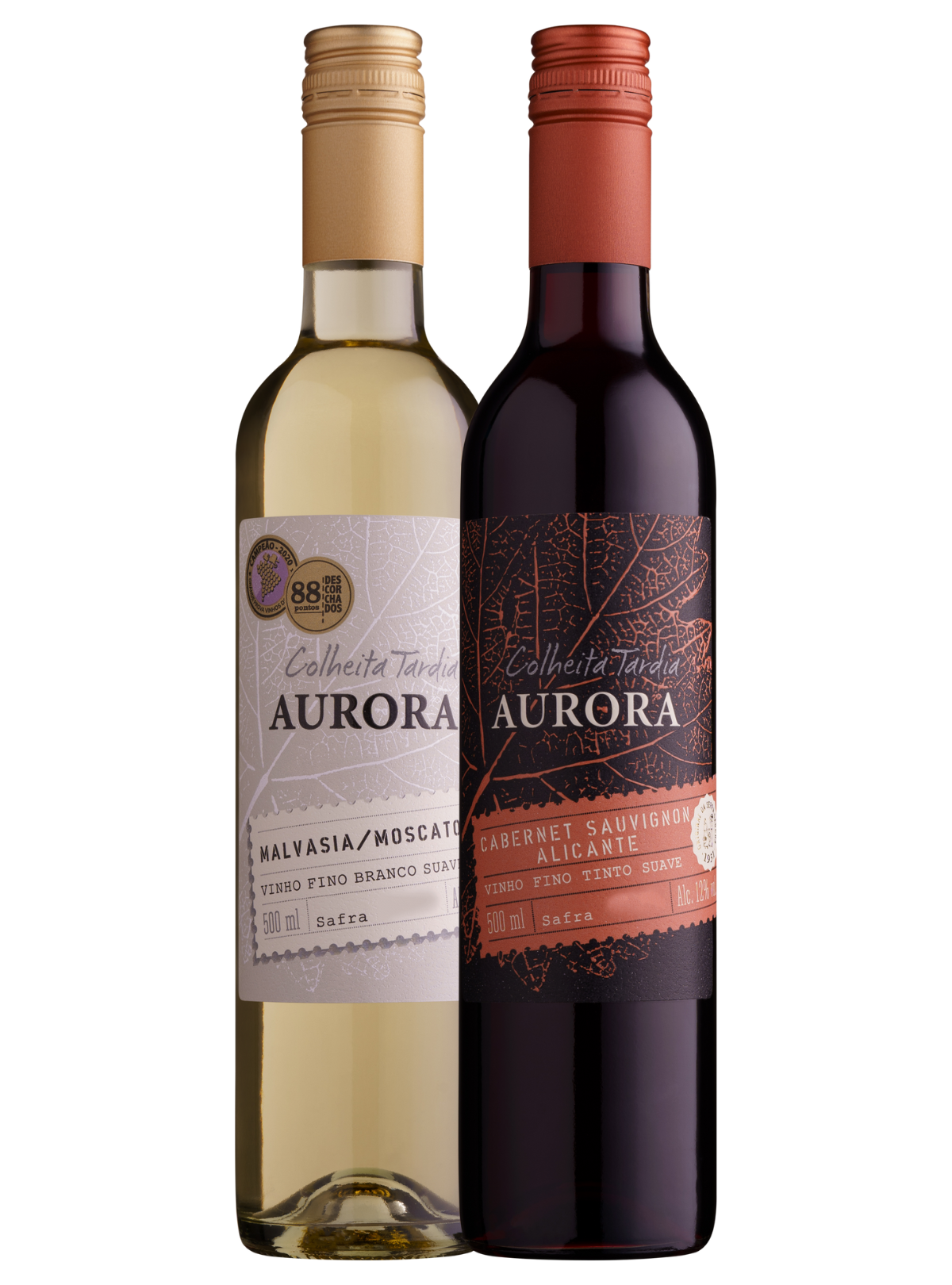 Box Aurora 7: Vinho Tinto e Branco Varietal Colheita Tardia