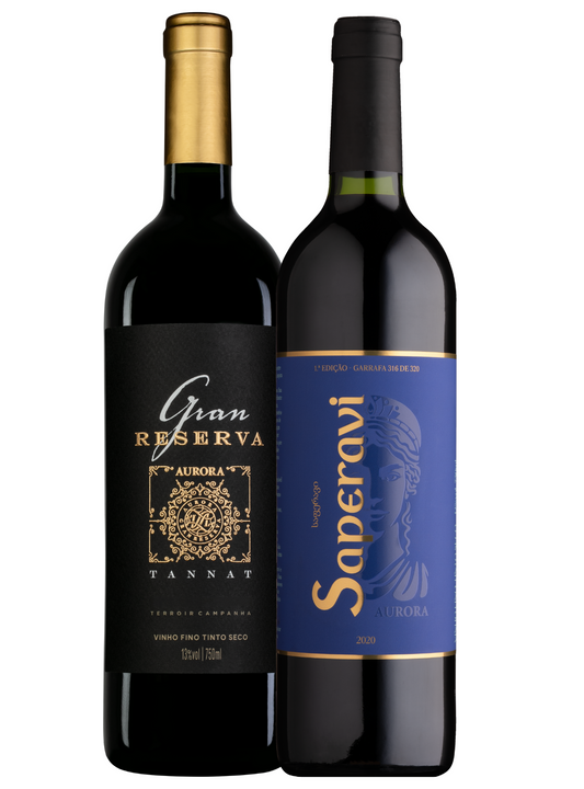 Box Aurora 9: Vinho Gran Reserva Tannat e Saperavi