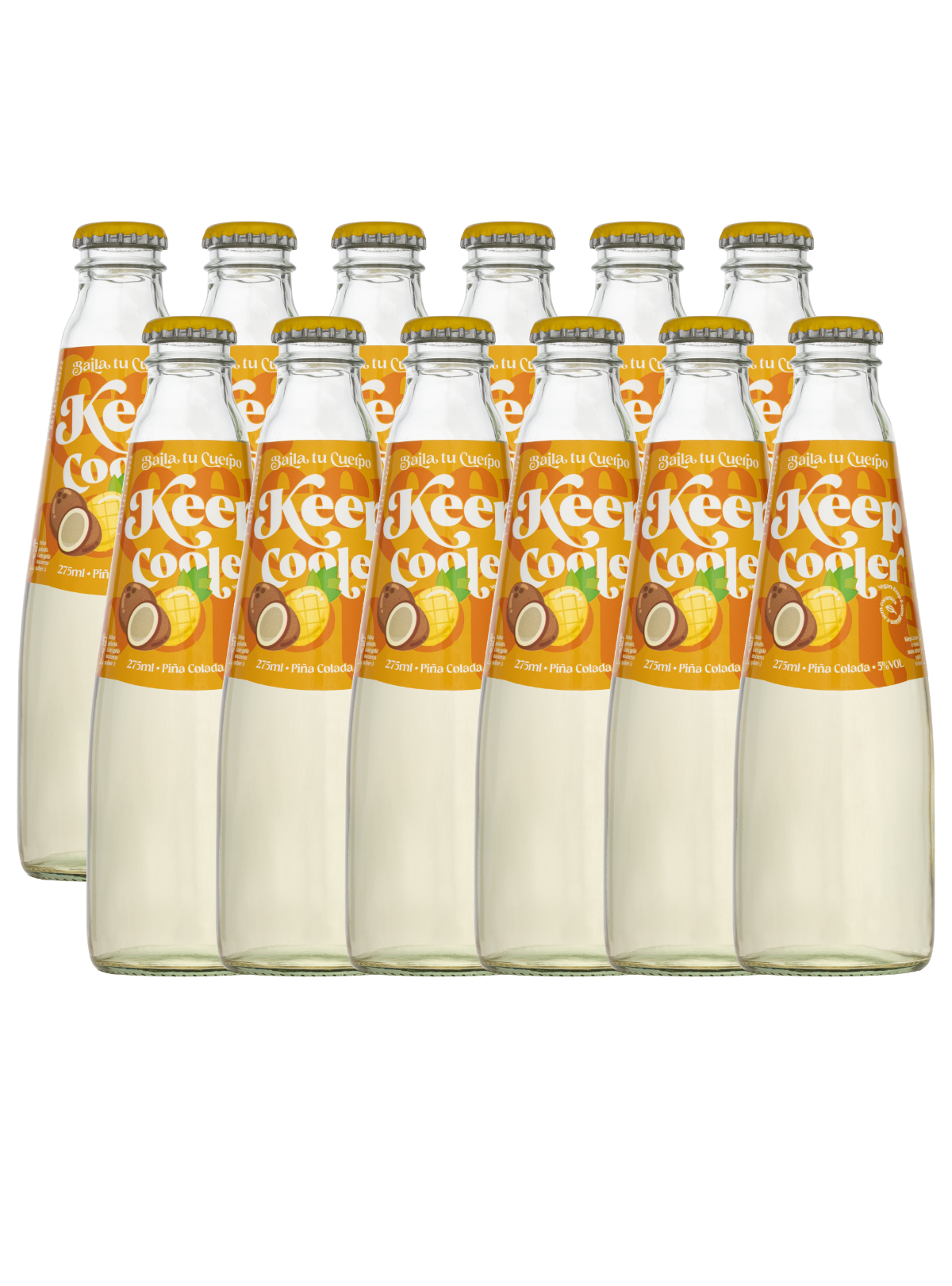 Kit Keep Cooler Pina Colada Garrafa com 12 unidades