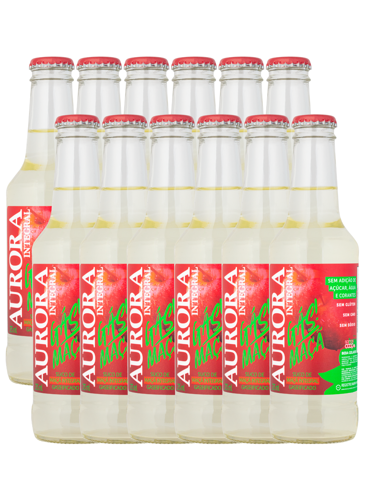 Kit Suco Aurora Integral  Maçã - 12 unidades